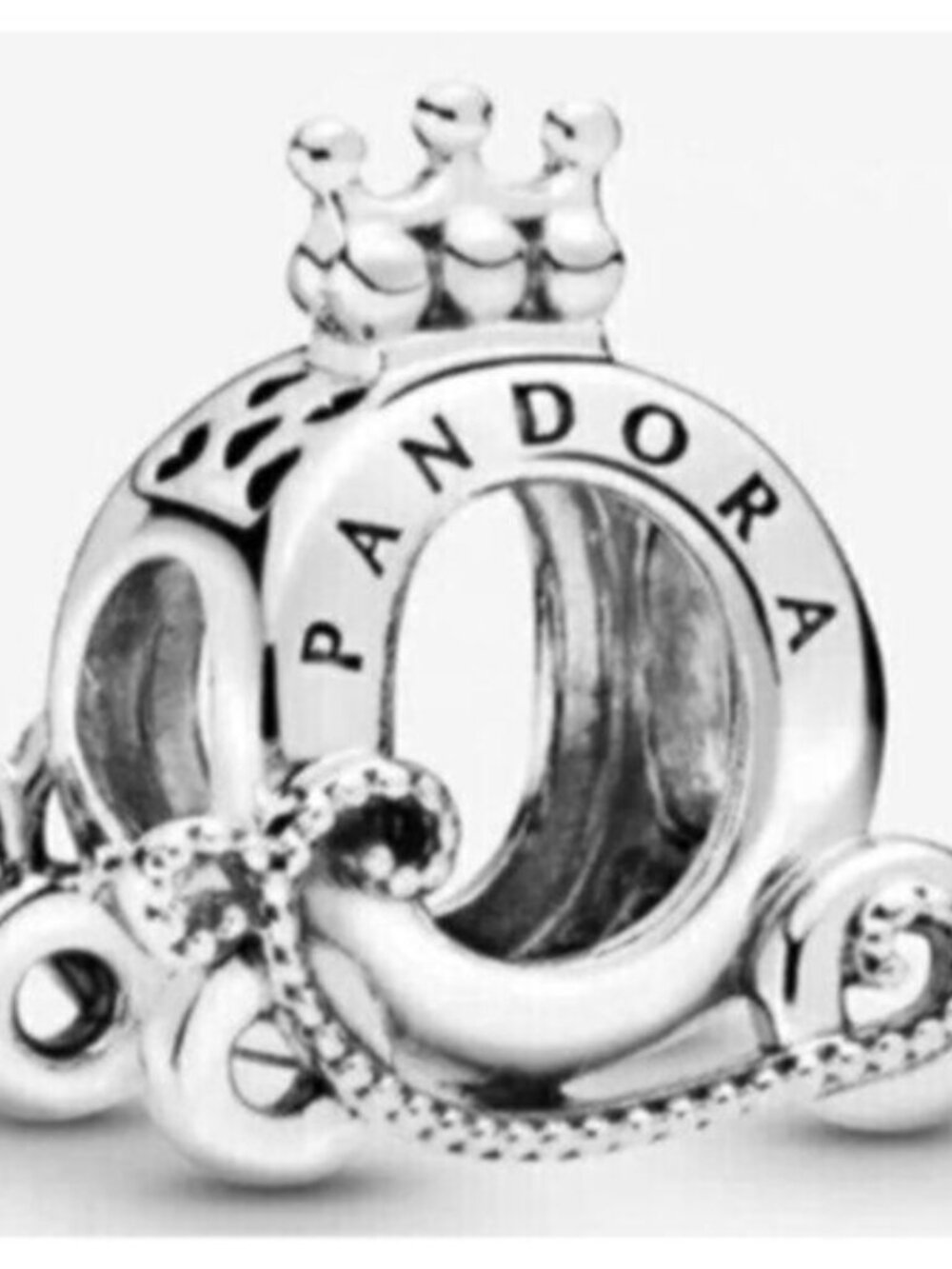 Pandora Silver Crown Charm Bracelet Accent